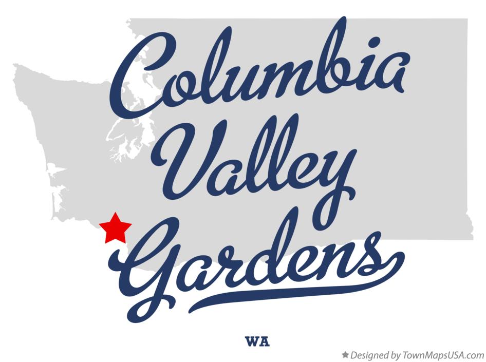 Map of Columbia Valley Gardens Washington WA