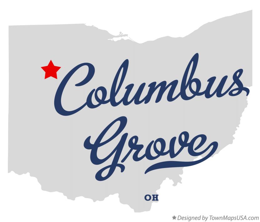 Map of Columbus Grove Ohio OH