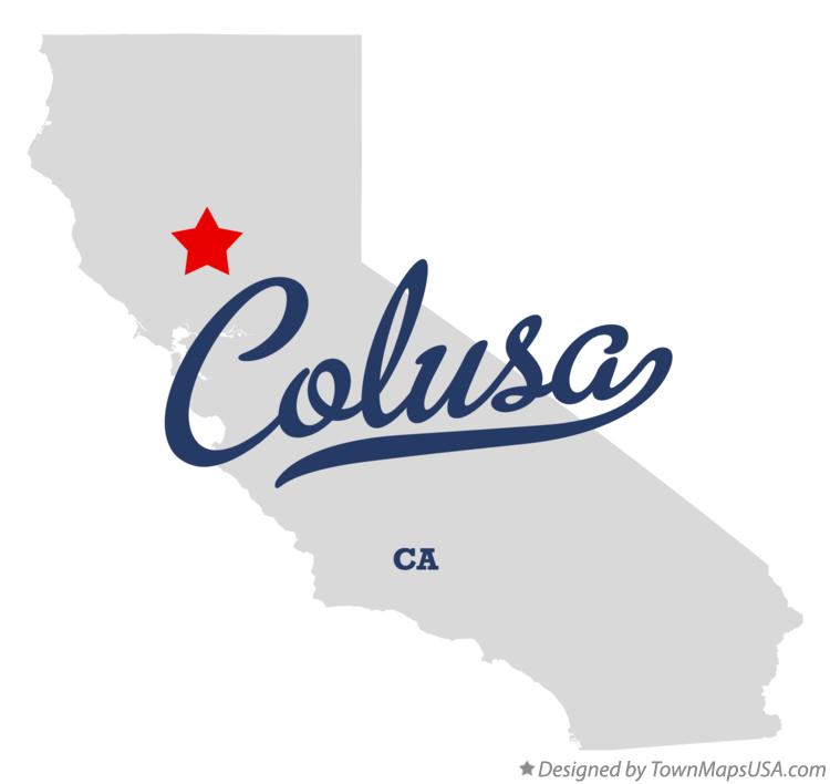 Map of Colusa California CA