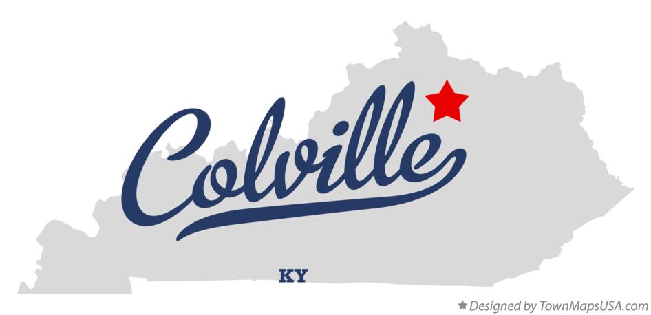 Map of Colville Kentucky KY