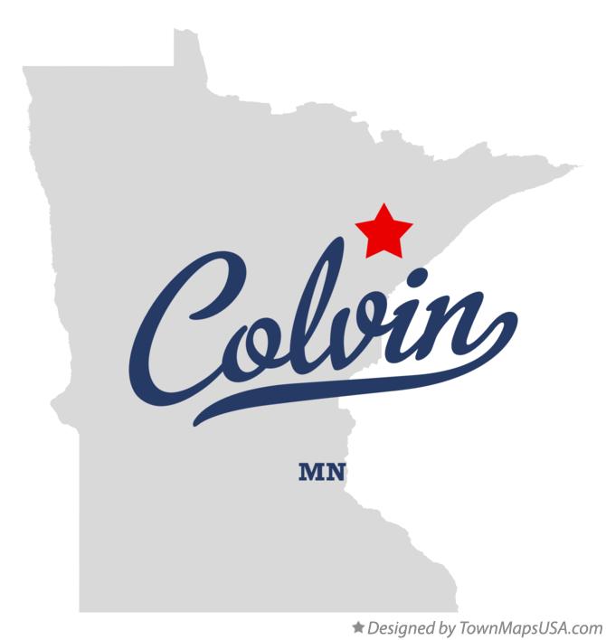 Map of Colvin Minnesota MN