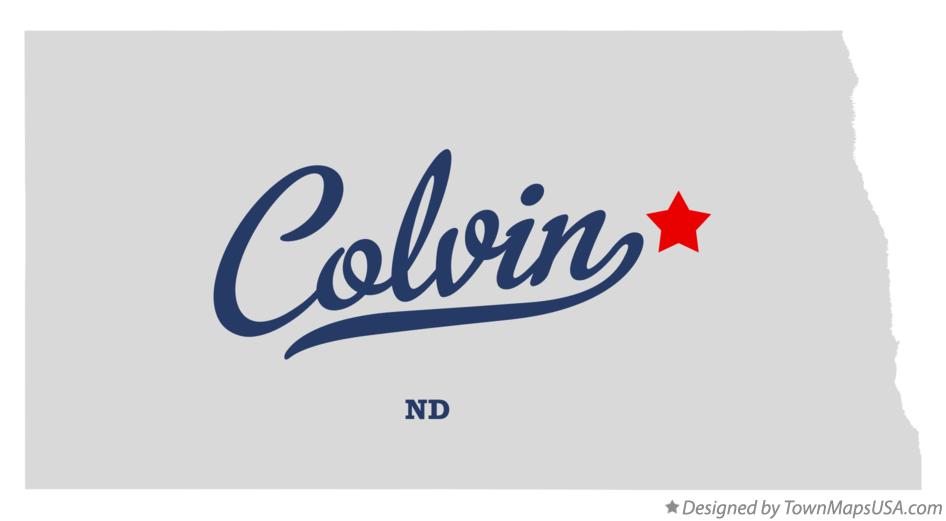 Map of Colvin North Dakota ND