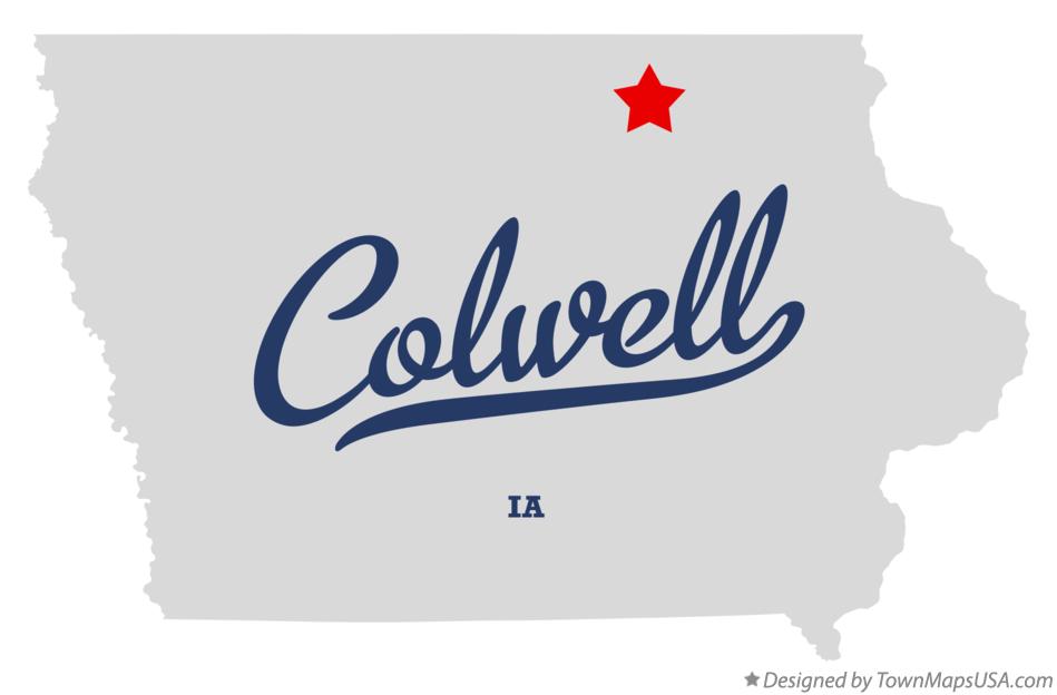 Map of Colwell Iowa IA
