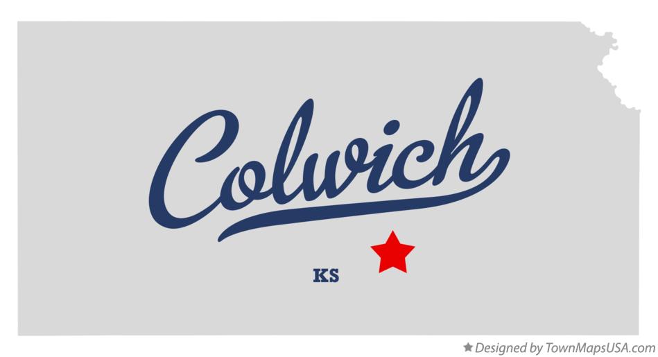 Map of Colwich Kansas KS
