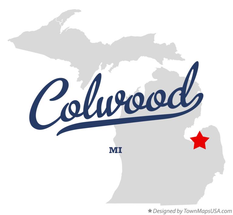 Map of Colwood Michigan MI