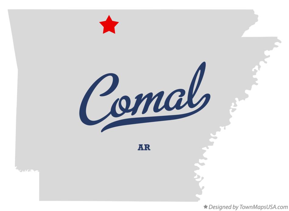 Map of Comal Arkansas AR
