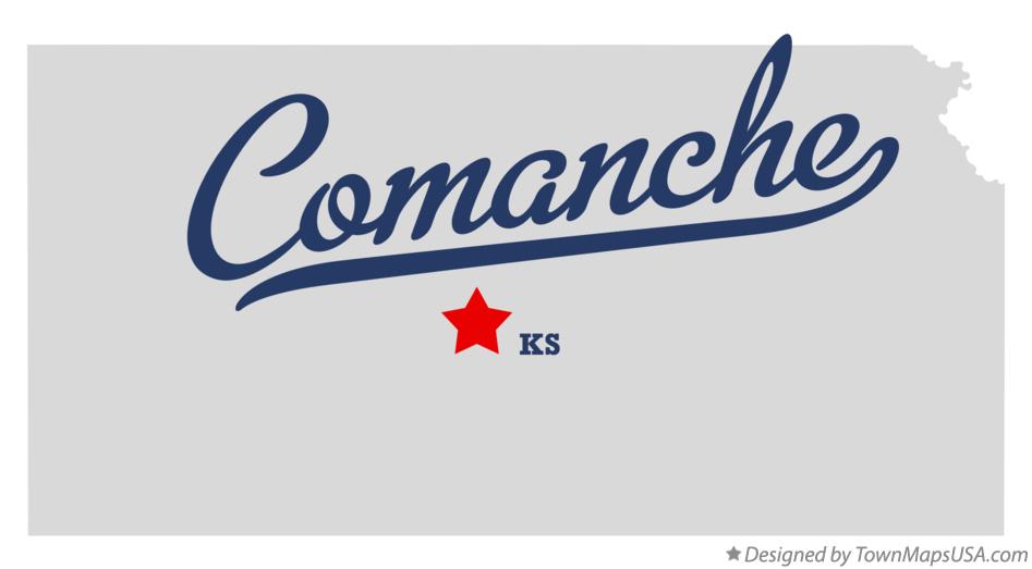 Map of Comanche Kansas KS