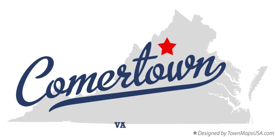 Map of Comertown Virginia VA