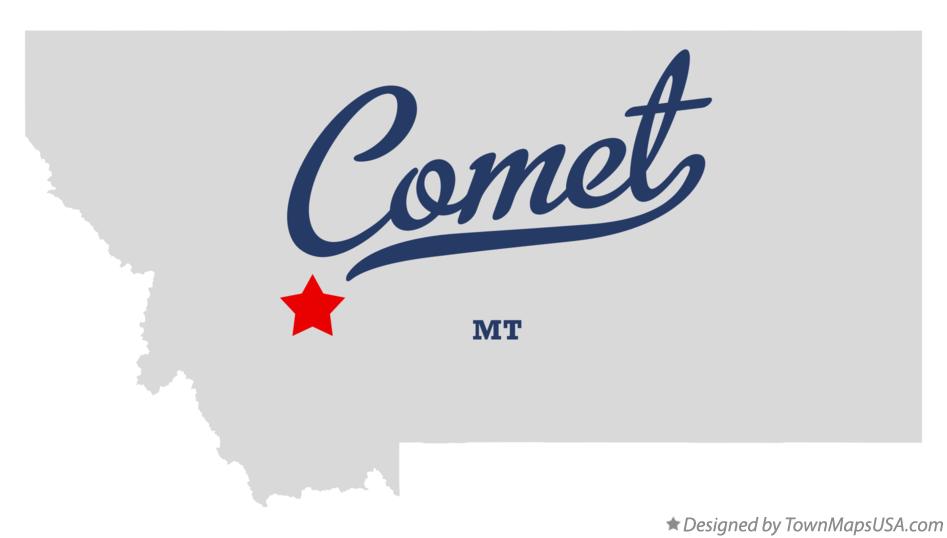 Map of Comet Montana MT