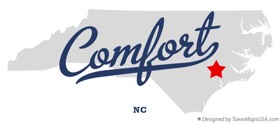 Map of Comfort North Carolina NC