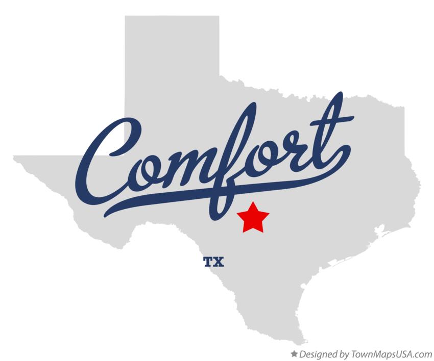 Map of Comfort Texas TX