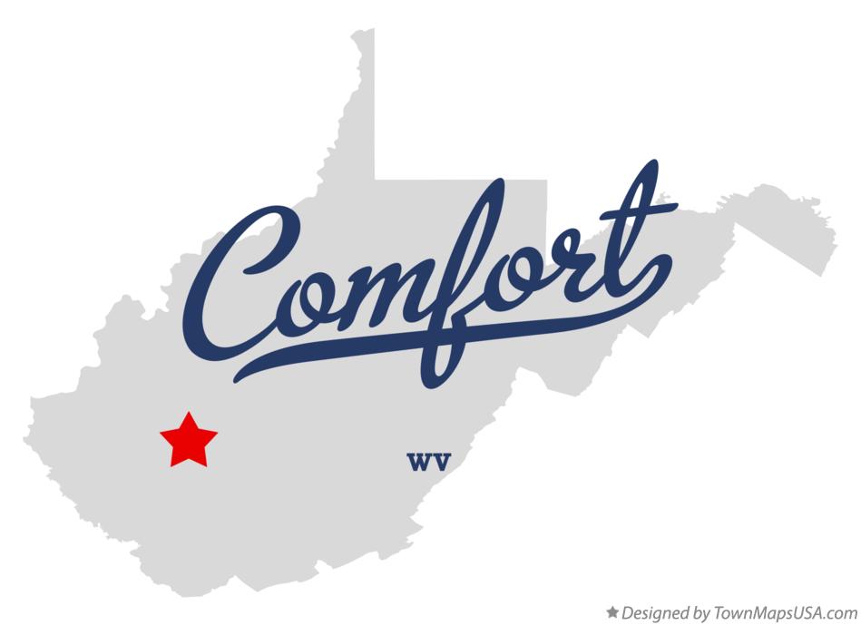 Map of Comfort West Virginia WV