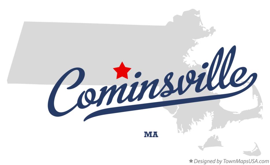 Map of Cominsville Massachusetts MA