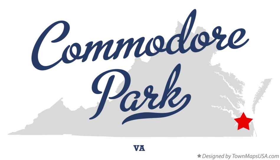 Map of Commodore Park Virginia VA