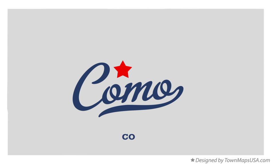 Map of Como Colorado CO