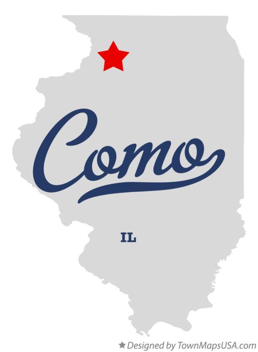 Map of Como Illinois IL