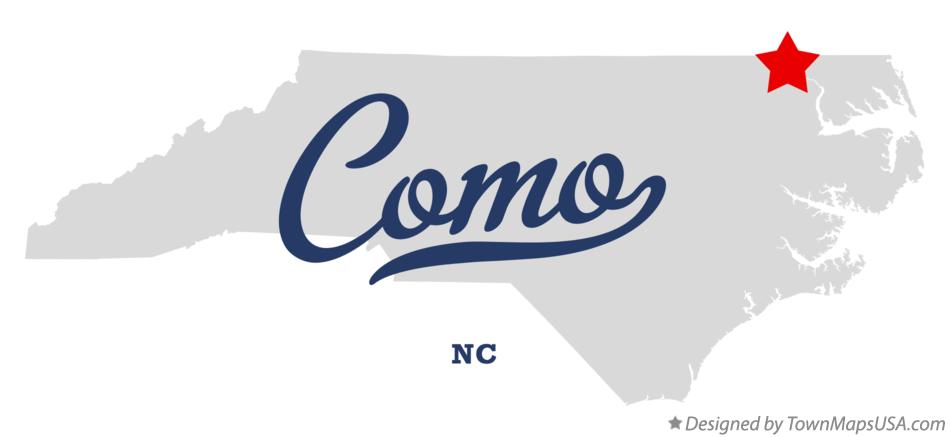 Map of Como North Carolina NC