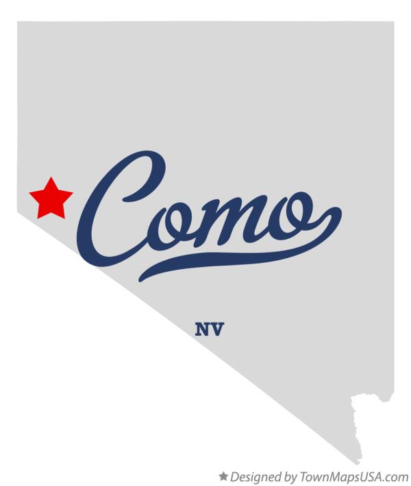 Map of Como Nevada NV