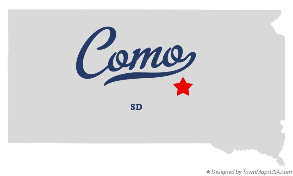 Map of Como South Dakota SD