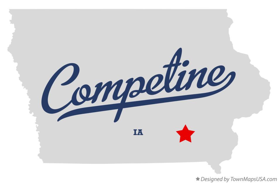 Map of Competine Iowa IA