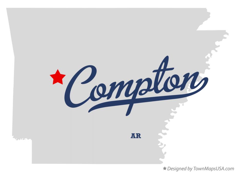 Map of Compton Arkansas AR