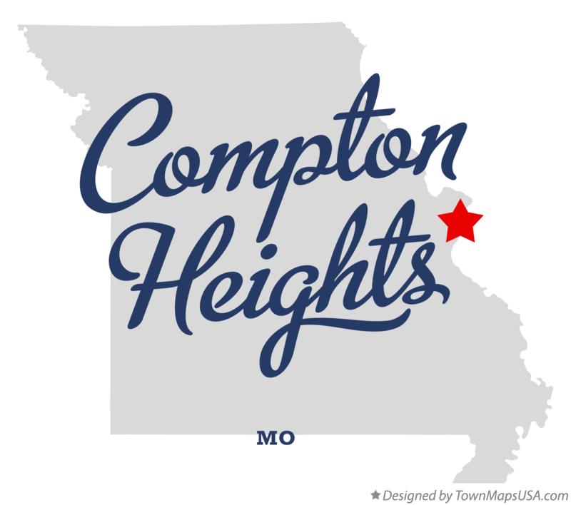 Map of Compton Heights Missouri MO