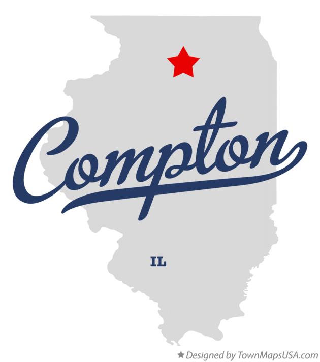 Map of Compton Illinois IL
