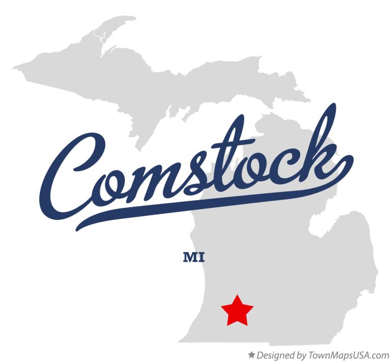 Map of Comstock Michigan MI