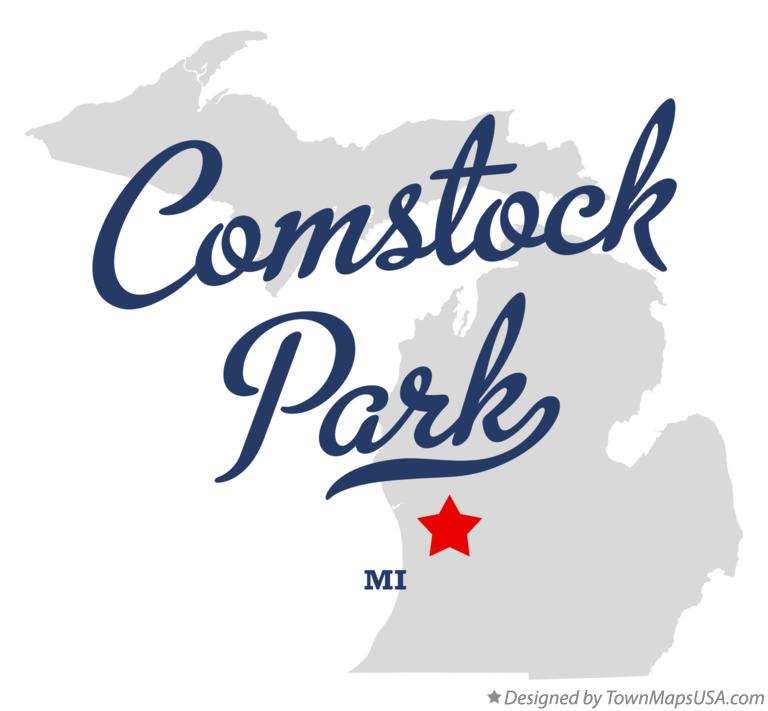 Map of Comstock Park Michigan MI