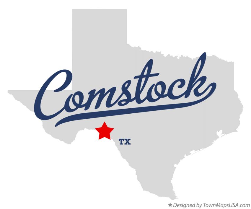Map of Comstock Texas TX