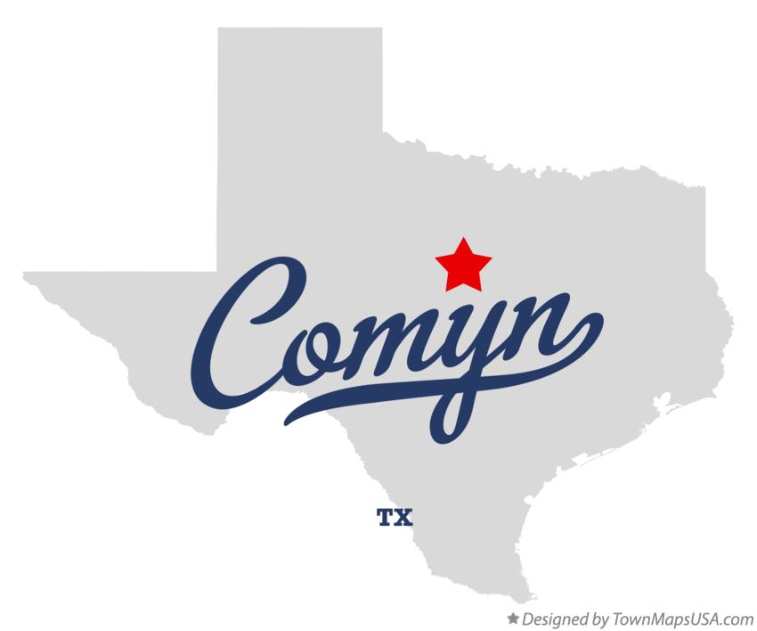 Map of Comyn Texas TX