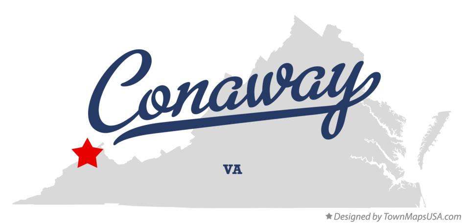 Map of Conaway Virginia VA