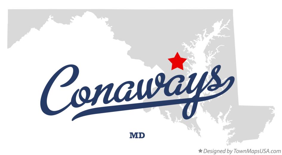 Map of Conaways Maryland MD