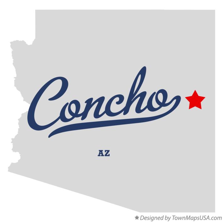 Map of Concho Arizona AZ