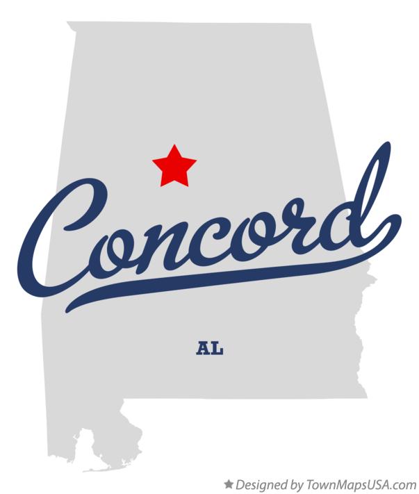 Map of Concord Alabama AL