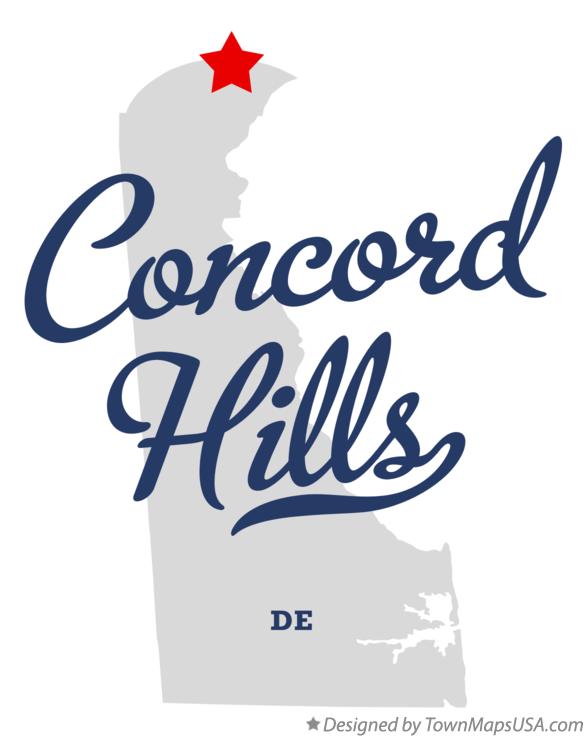 Map of Concord Hills Delaware DE