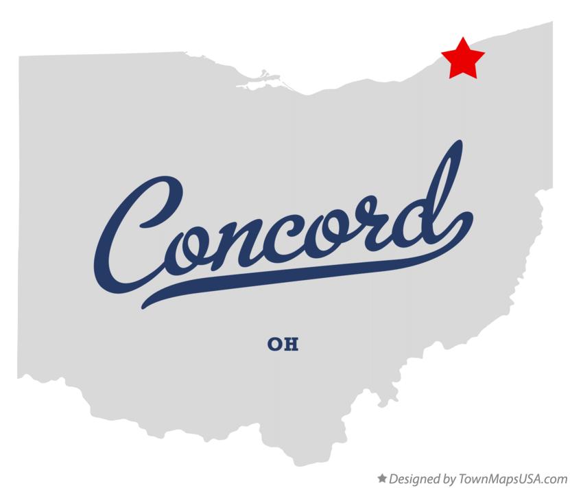 Map of Concord Ohio OH