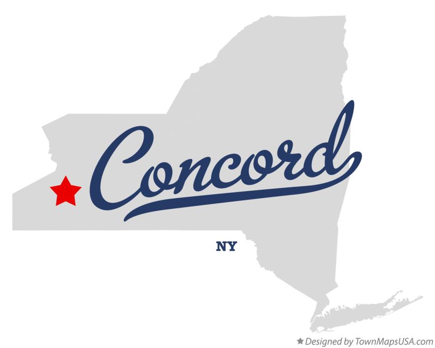 Map of Concord New York NY