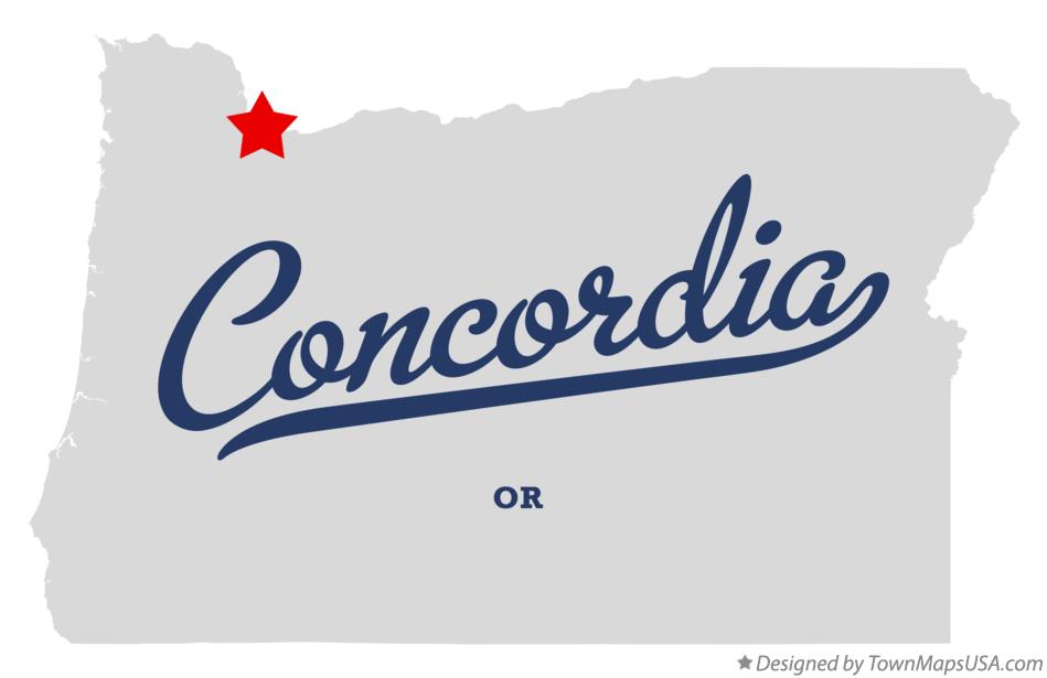 Map of Concordia Oregon OR