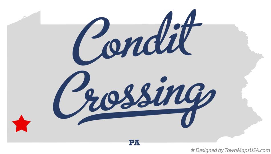 Map of Condit Crossing Pennsylvania PA