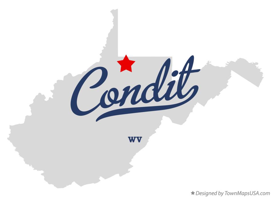 Map of Condit West Virginia WV