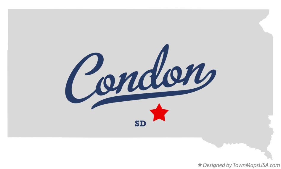 Map of Condon South Dakota SD