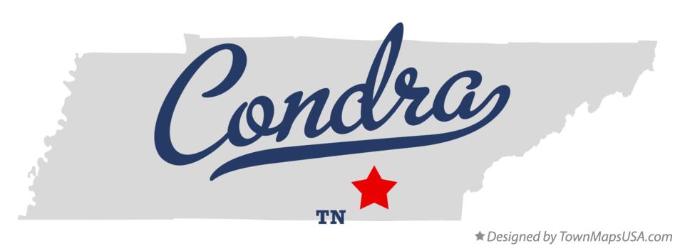 Map of Condra Tennessee TN