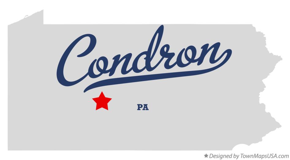 Map of Condron Pennsylvania PA