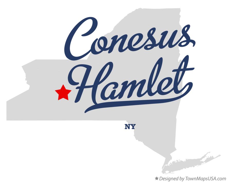 Map of Conesus Hamlet New York NY