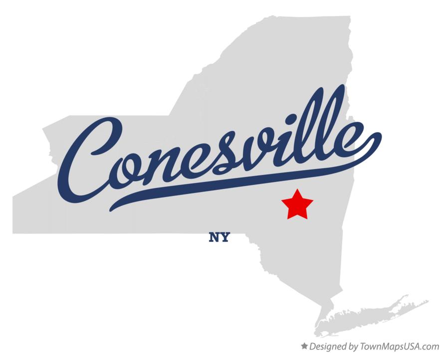 Map of Conesville New York NY