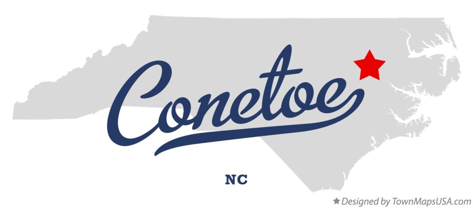 Map of Conetoe North Carolina NC