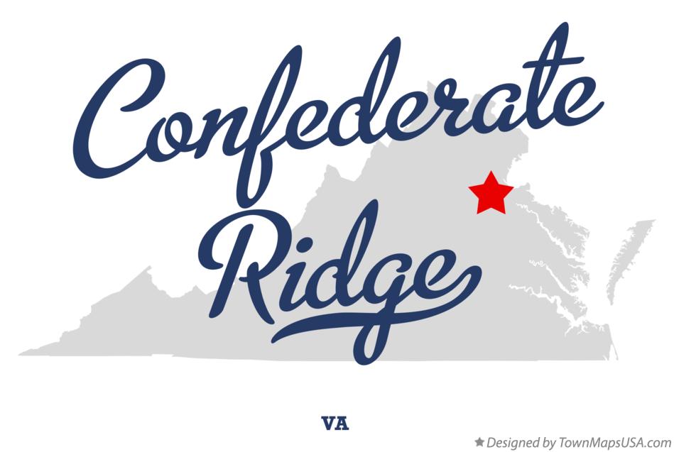 Map of Confederate Ridge Virginia VA