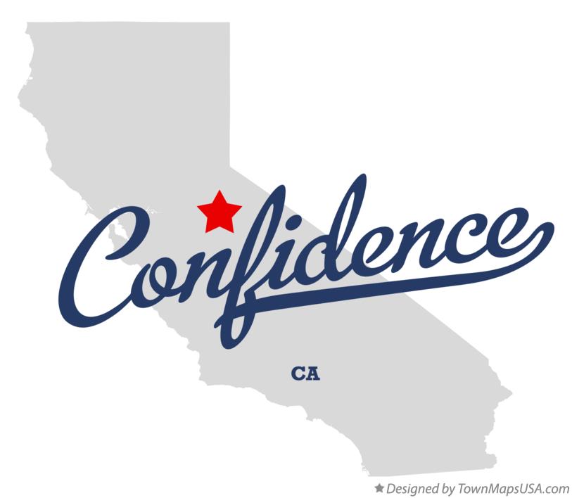 Map of Confidence California CA
