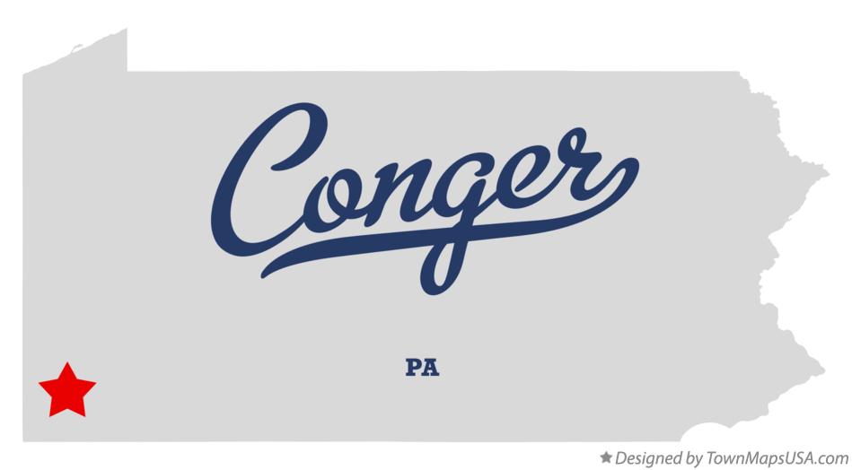 Map of Conger Pennsylvania PA